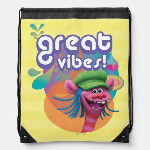 Trolls  Cooper _ Great Vibes Drawstring Bag