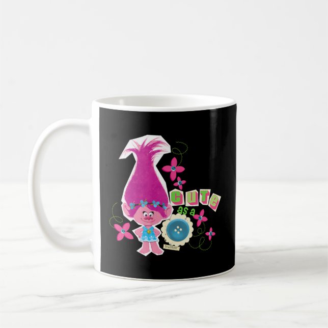 Trolls Poppy As A Button Coffee Mug (Left)