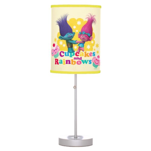 Trolls  Poppy  Branch _ Cupcakes and Rainbows Table Lamp