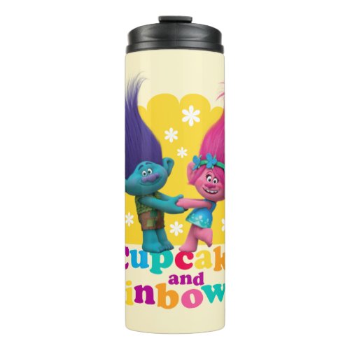 Trolls  Poppy  Branch _ Cupcakes and Rainbows Thermal Tumbler