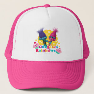 Trolls   Poppy & Branch - Cupcakes and Rainbows Trucker Hat