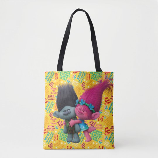 Trolls | Poppy & Branch - No Bad Vibes Tote Bag | Zazzle.com