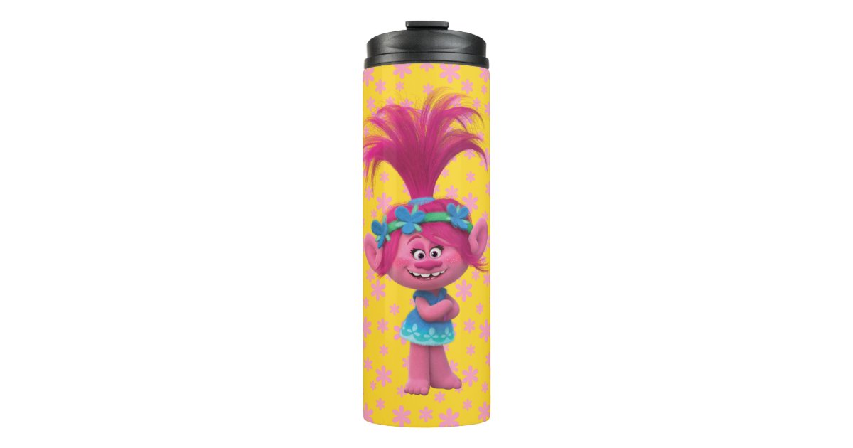 Trolls, Baby Poppy Aluminum Water Bottle, Zazzle