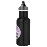 20 oz. Stainless Steel Water Bottle - Black Sprinkles