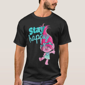 Trolls  Poppy Stay Happy Zip  T-Shirt