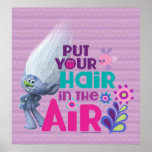 Trolls | Put Your Hair In The Air 2 Poster at Zazzle