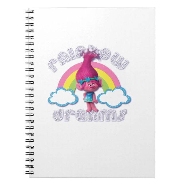 Trolls Rainbow Dreams Poppy  Notebook (Front)