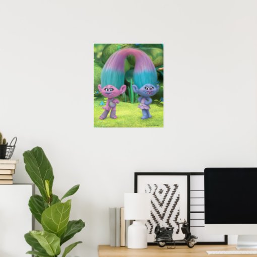 Trolls | Satin & Chenille 2 Poster | Zazzle