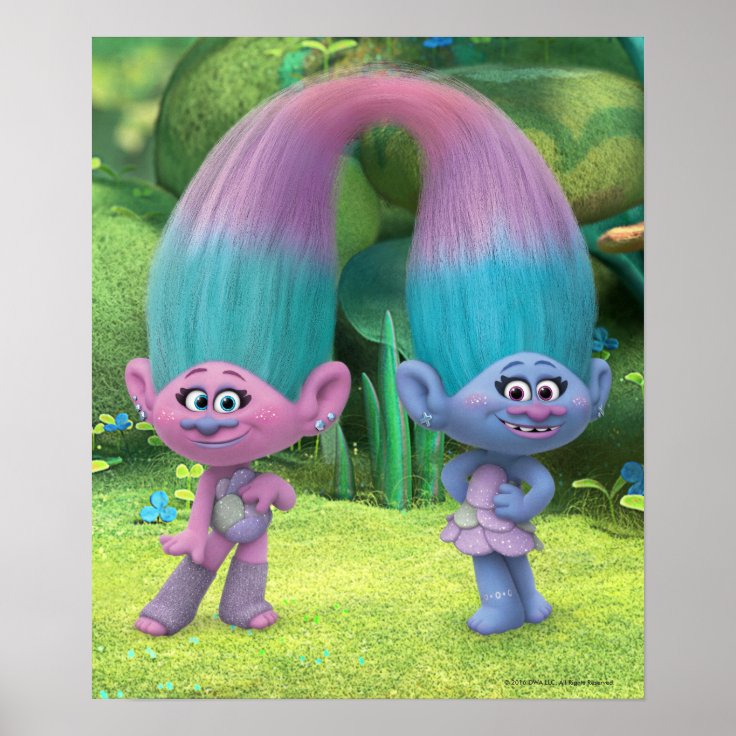 Trolls | Satin & Chenille 2 Poster | Zazzle