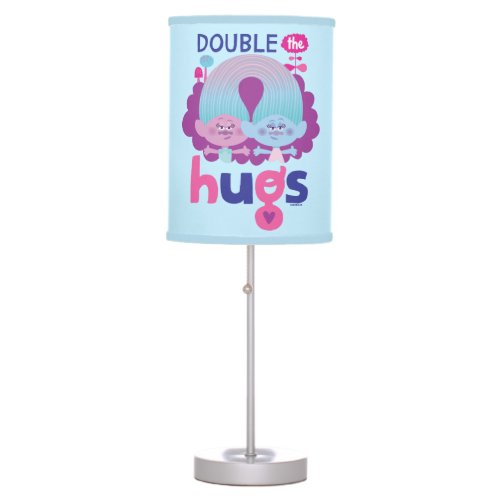Trolls  Satin  Chenille _ Double the Hugs Table Lamp