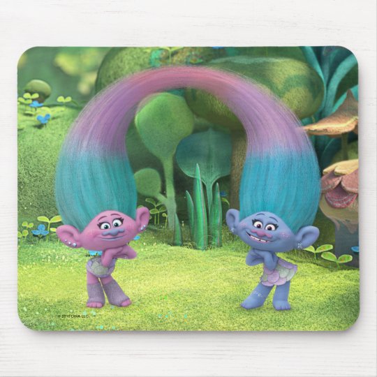 Trolls | Satin & Chenille Mouse Pad | Zazzle.com