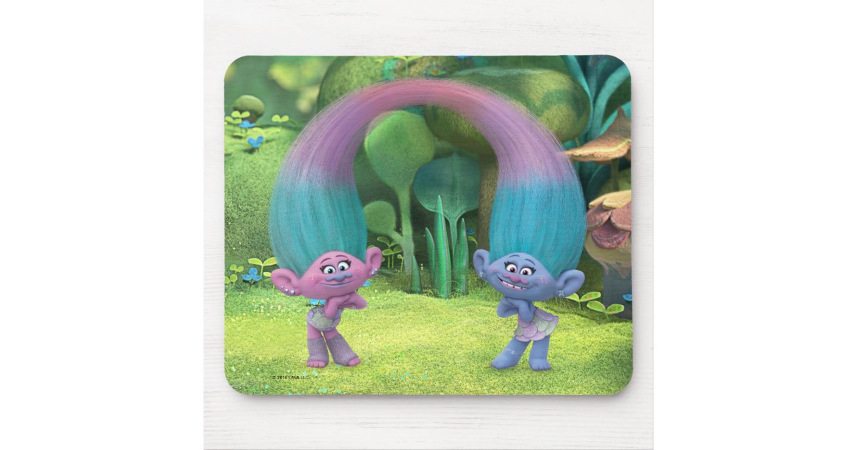 Trolls | Satin & Chenille Mouse Pad | Zazzle