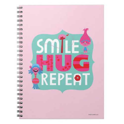 Trolls  Smile Hug Repeat Notebook