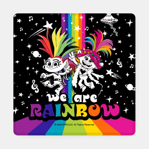 Trolls World Tour  Barb  Poppy We Are Rainbow Coaster Set
