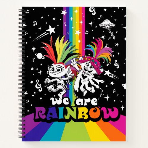 Trolls World Tour  Barb  Poppy We Are Rainbow Notebook