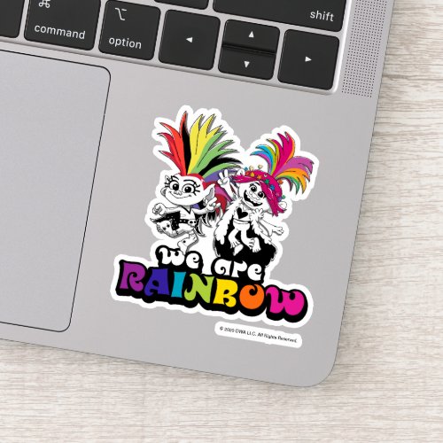 Trolls World Tour  Barb  Poppy We Are Rainbow Sticker
