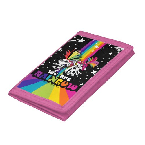 Trolls World Tour  Barb  Poppy We Are Rainbow Trifold Wallet