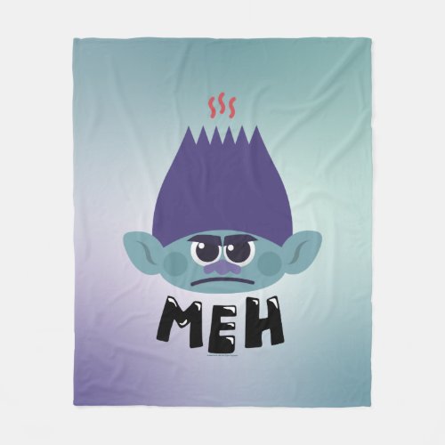 Trolls World Tour  Branch Meh Emoji Fleece Blanket