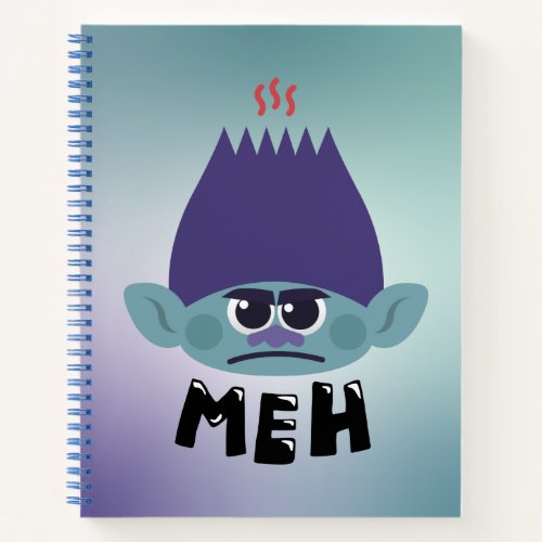 Trolls World Tour  Branch Meh Emoji Notebook