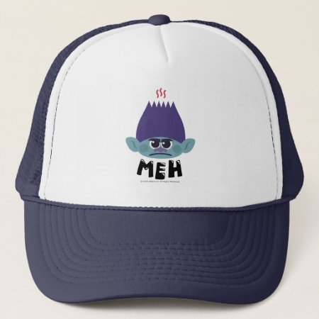 Trolls World Tour | Branch Meh Emoji Trucker Hat