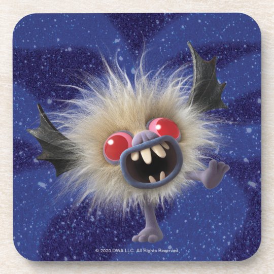 Trolls World Tour | Debbie the Bat Beverage Coaster | Zazzle.com