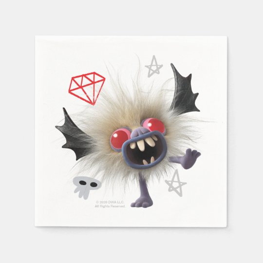 Trolls World Tour | Debbie the Bat Napkins | Zazzle.com