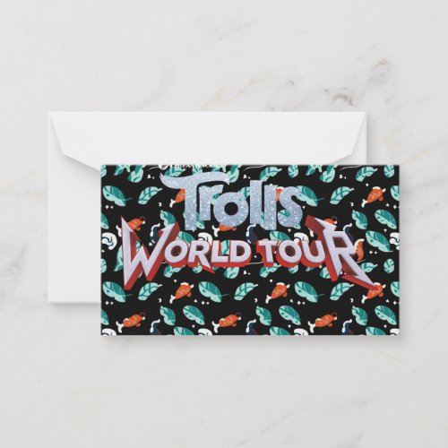 trolls world tour note card