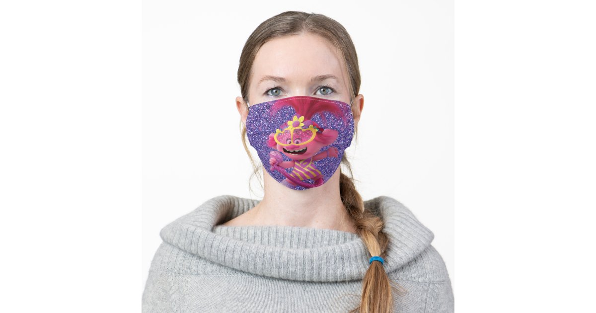 Trolls World Tour, Pop Singer Poppy Adult Cloth Face Mask