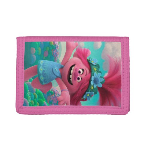 Trolls World Tour Poppy Jumping For Joy Trifold Wallet Zazzle 