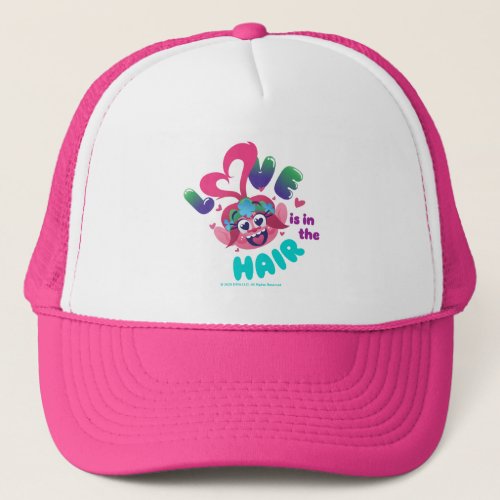 Trolls World Tour  Poppy Love Is In The Hair Trucker Hat