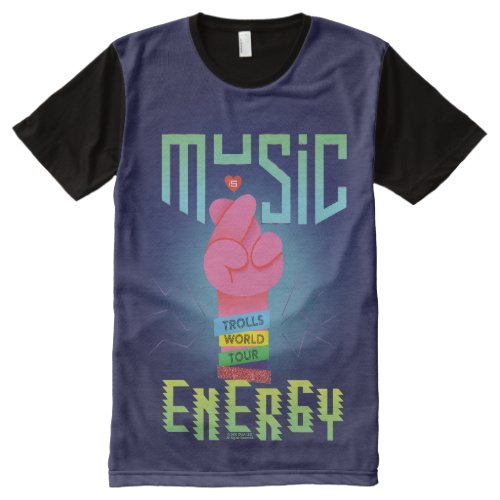 Trolls World Tour  Poppy Music Energy All_Over_Print T_Shirt