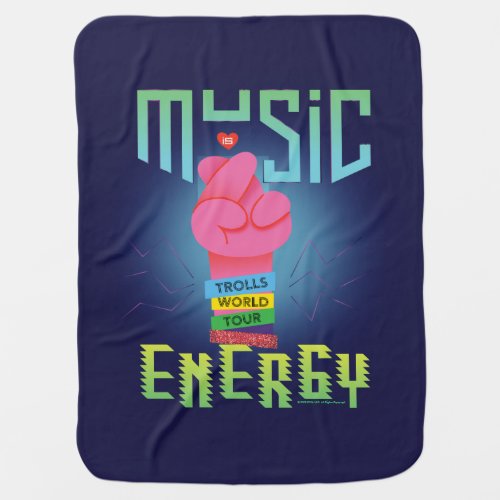 Trolls World Tour  Poppy Music Energy Baby Blanket