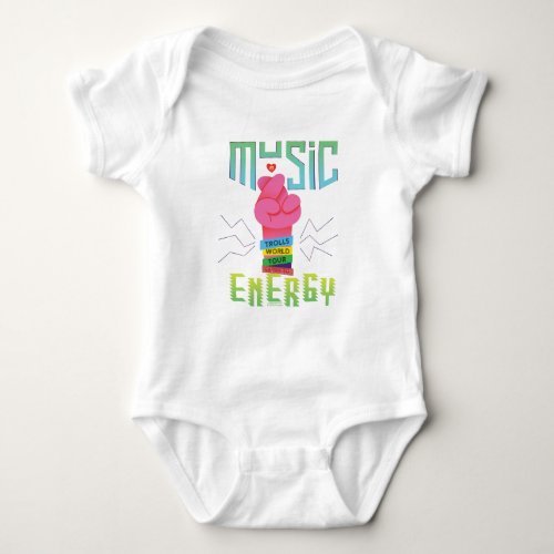 Trolls World Tour  Poppy Music Energy Baby Bodysuit