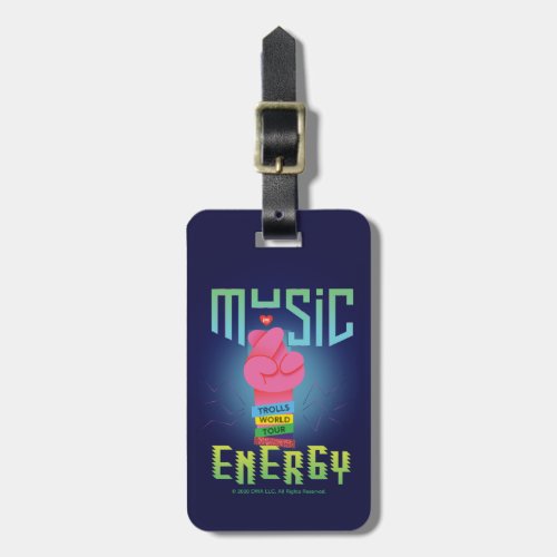 Trolls World Tour  Poppy Music Energy Luggage Tag