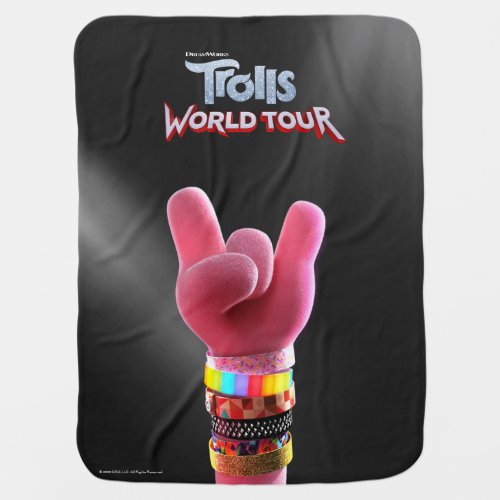 Trolls World Tour  Poppy Rock Hand Poster Baby Blanket