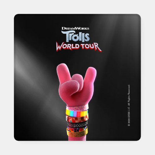 Trolls World Tour  Poppy Rock Hand Poster Coaster Set