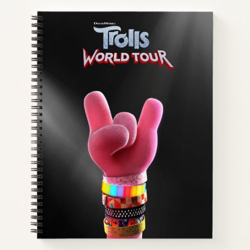 Trolls World Tour  Poppy Rock Hand Poster Notebook