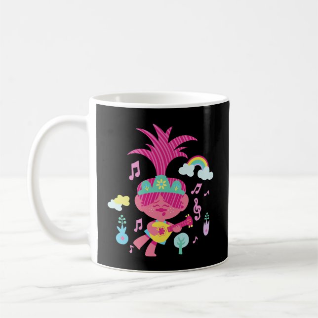 Trolls World Tour Poppy Sings Coffee Mug (Left)