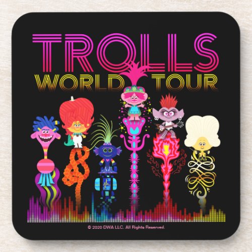 Trolls World Tour  Six String Leaders Beverage Coaster