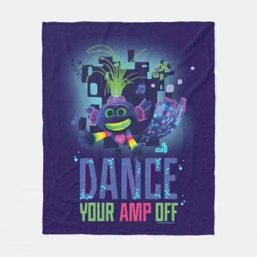 Trolls World Tour  Trollex Dance Your AMP Off Fleece Blanket