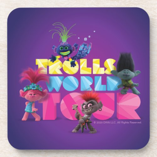 Trolls World Tour  Trollex Poppy Branch  Barb Beverage Coaster