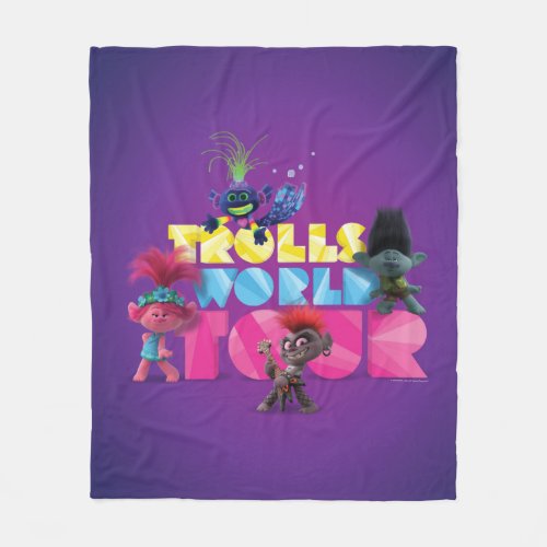 Trolls World Tour  Trollex Poppy Branch  Barb Fleece Blanket