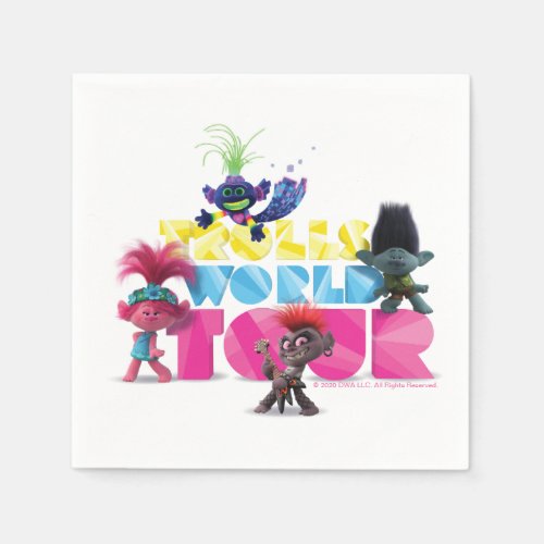 Trolls World Tour  Trollex Poppy Branch  Barb Napkins