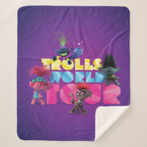 Trolls World Tour  Trollex Poppy Branch  Barb Sherpa Blanket