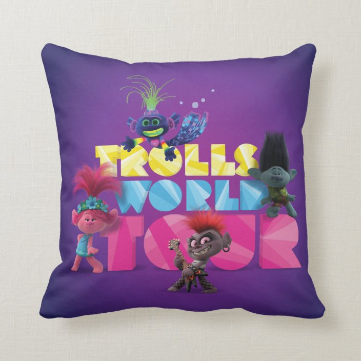 trolls world tour pillow