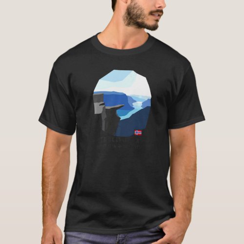 Trolltunga Troll Tongue Rock Hiking Norway Souveni T_Shirt