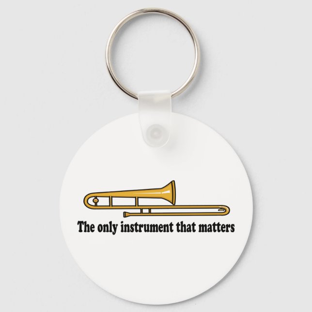 Trombone Attitude Keychain (Front)