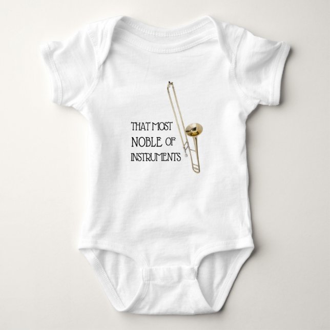 Trombone Baby Bodysuit (Front)