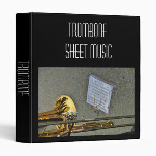 Trombone brass Sheet Music student folder