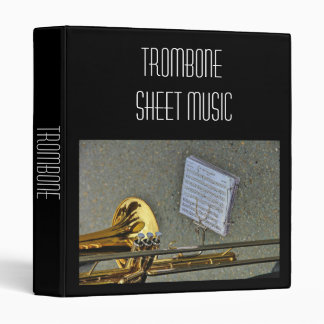 Trombone brass Sheet Music student folder